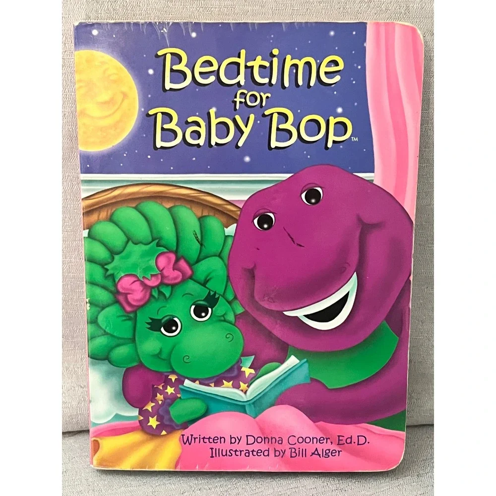 Bedtime for Baby Bop Barney & Friends Board Book 1996 Vintage Donna Cooner